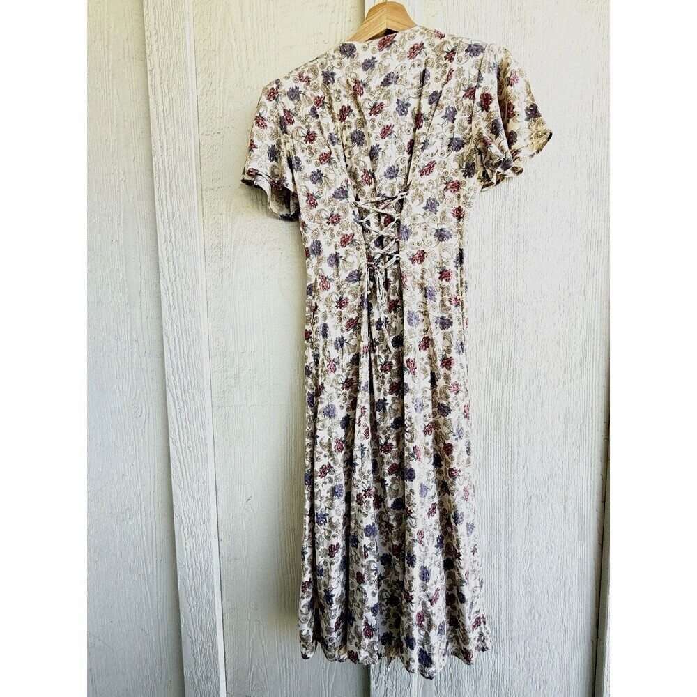 Betsys things petites dress Vintage cottagecore romantic floral short sleeve 4 - Picture 10 of 14